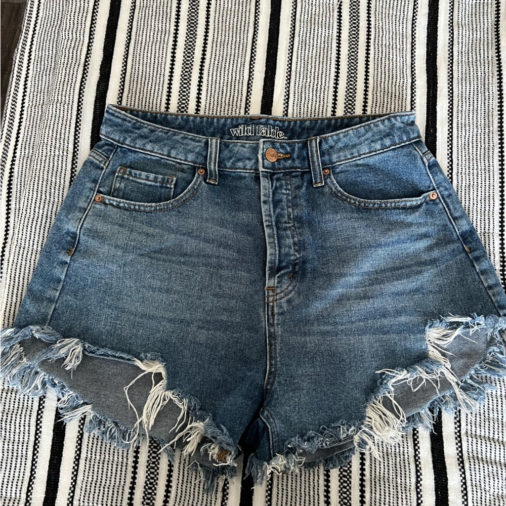 High Waist Denim Shorts